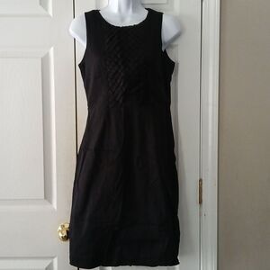 Apt 9 black sleeveless weaved front panel dress Sz 4 NWOT